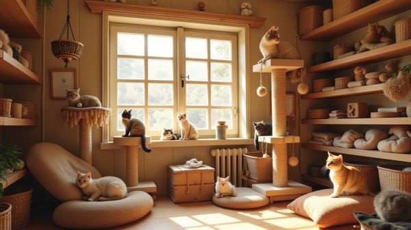 La boutique Matou Perché : un espace pour que les chats grimpent, griffent et observent
